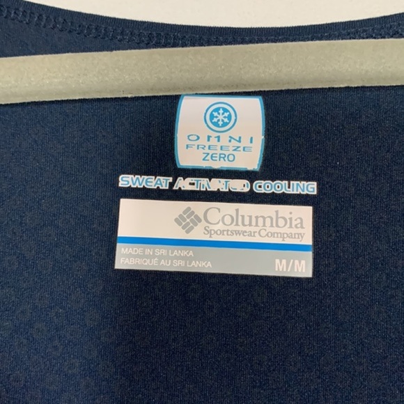 Columbia Omni Freeze Zero Navy Blue T-Shirt - Picture 8 of 8